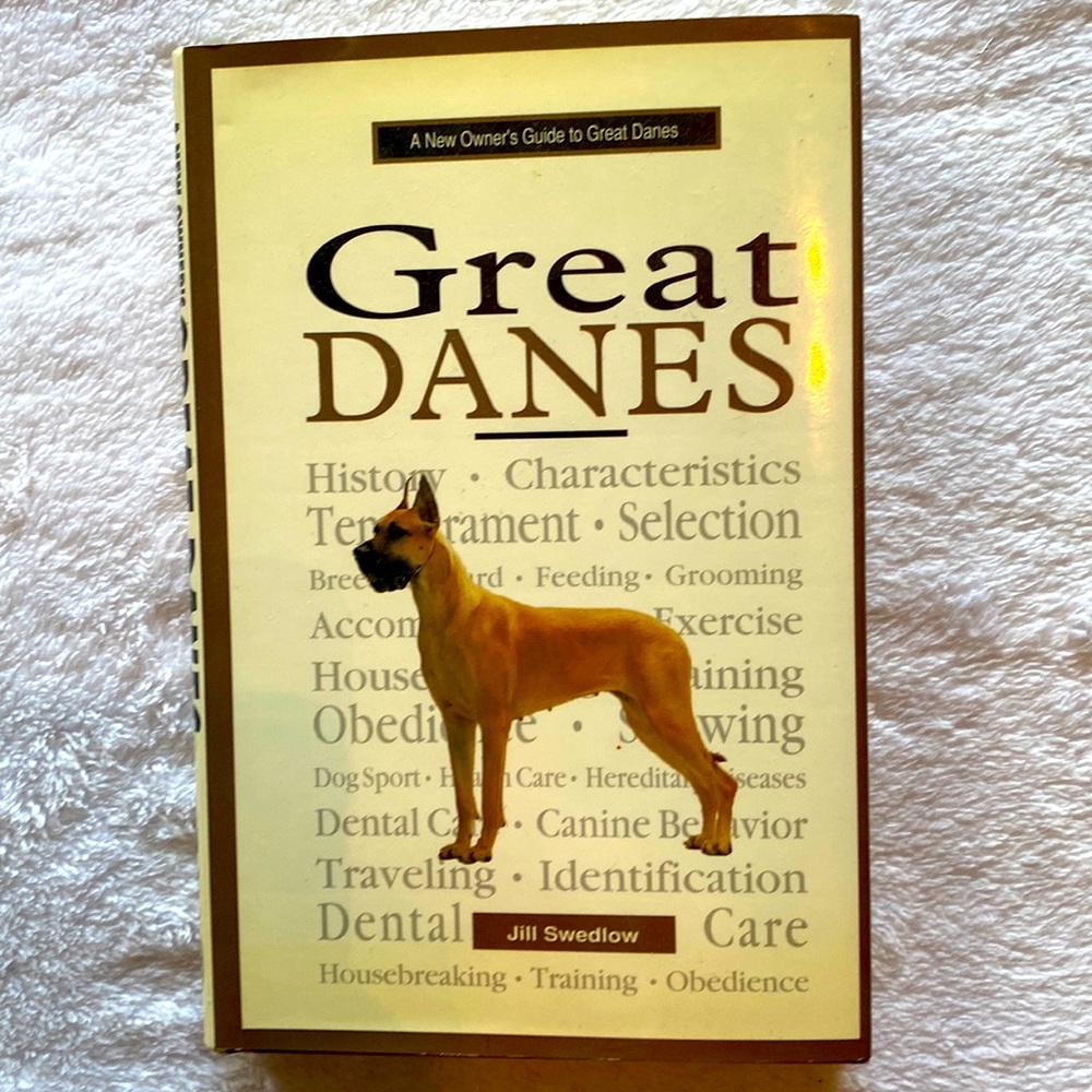 🆓 with Bundle 📕 NEW OWNERS GUIDE TO GREAT DANES by Jill Swedlow.